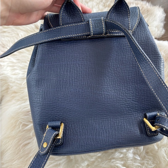 Loewe Navy Textured Backpack - Picture 4 of 4